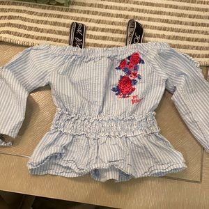 Girls off shoulder top